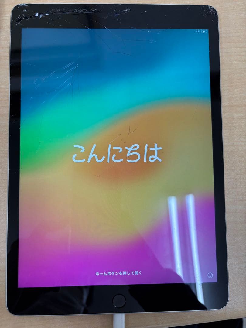【ジャンク】iPad 第9世代 64GB 画面割/部品取り修理用バッテリー92%