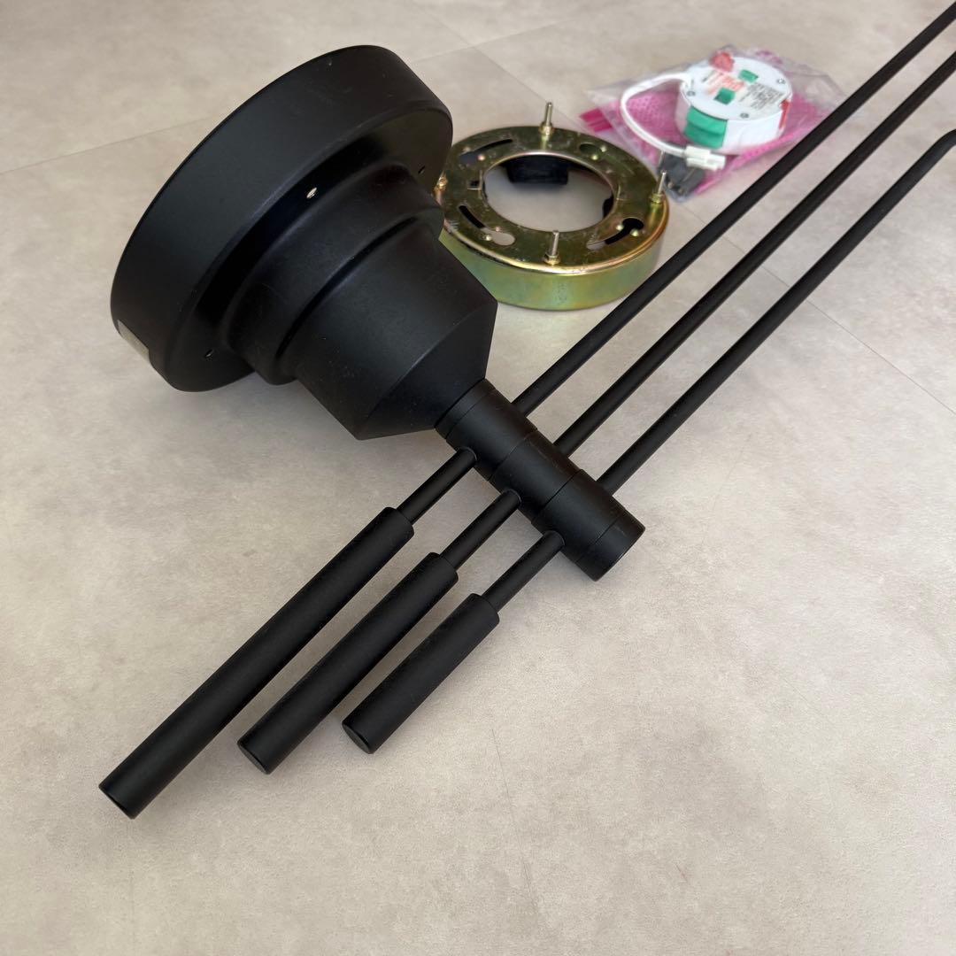 INTERFORM★NAROST ナロスト★3灯 シーリングライト (電球なし)