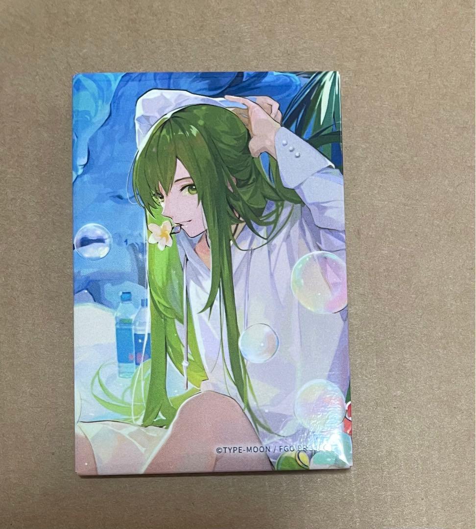 fate fgo エルキドゥ　 真夏のひと時　 概念礼装　 スクエア缶バッジ