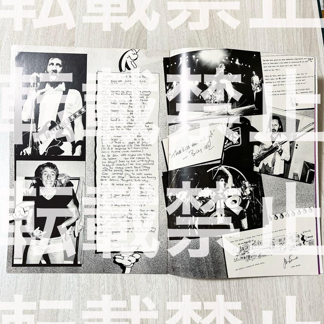 ザ・フー THE WHO 79年　UK パンフレット　ロック　洋楽　超レア品