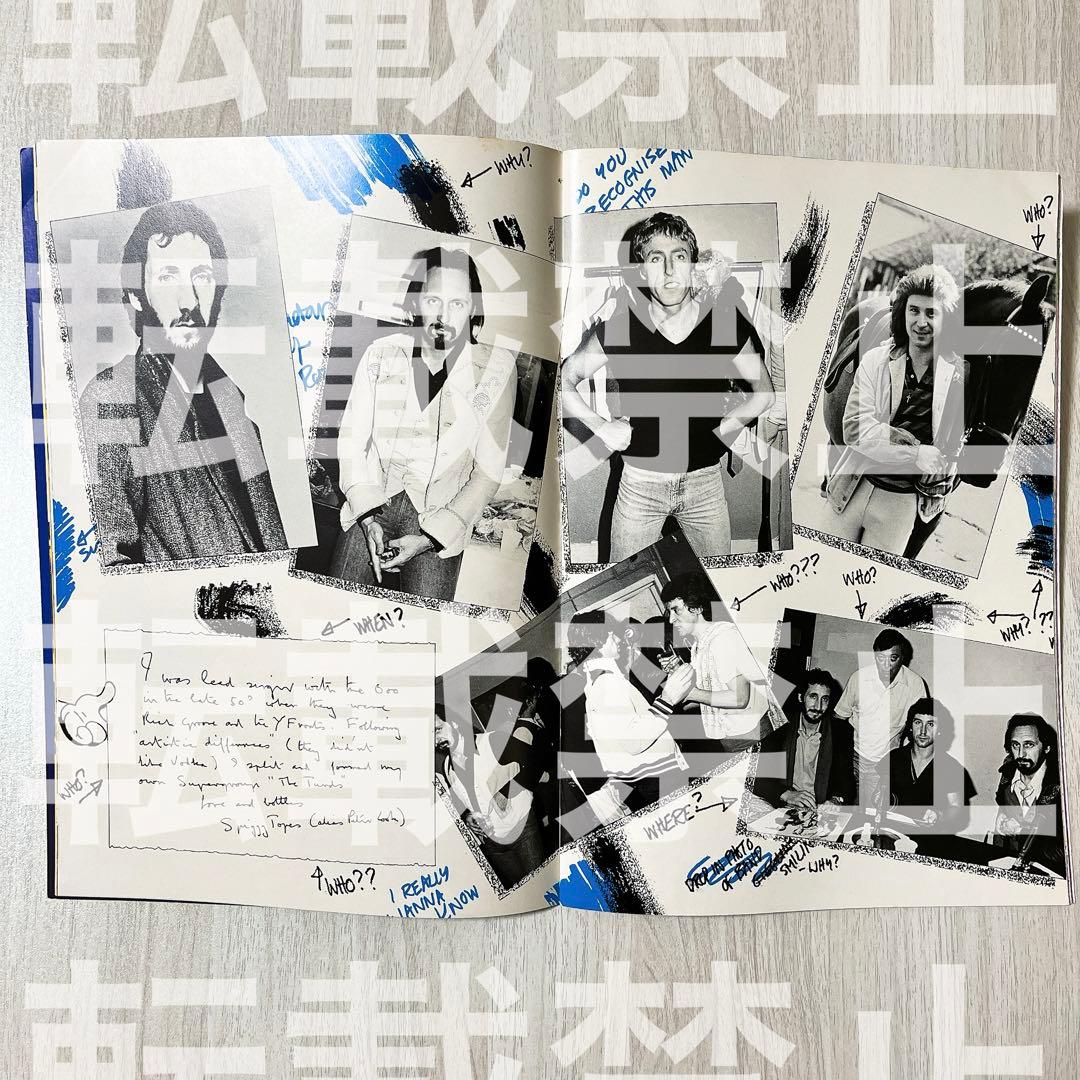 ザ・フー THE WHO 79年　UK パンフレット　ロック　洋楽　超レア品