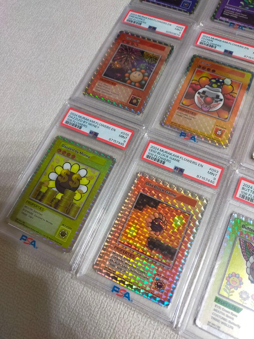 【PSA9】英語版 SR 全12種コンプリート 初代108フラワーズ 村上隆