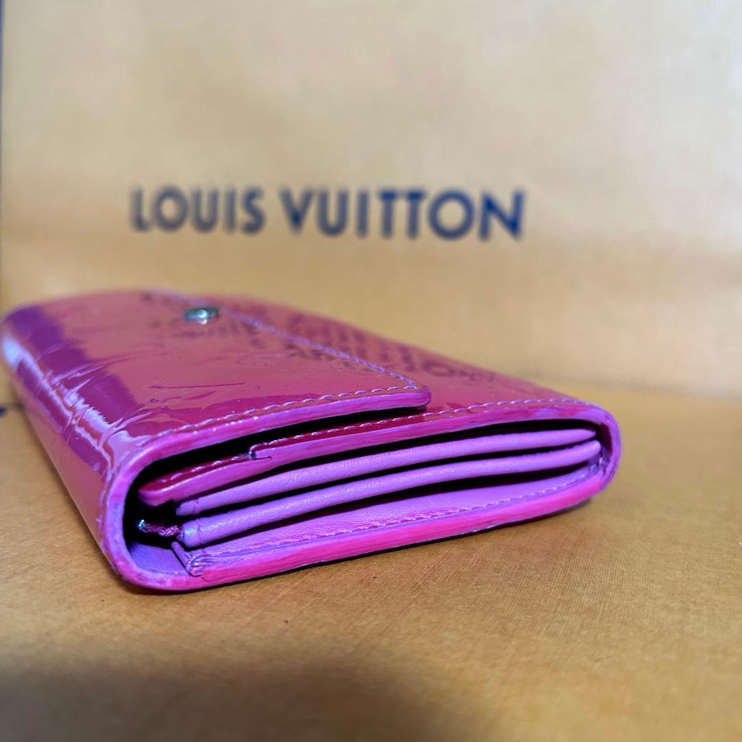 ・ルイヴィトン ヴェルニ 二つ折り長財布 正規品 鑑定済みLOUISVITTON