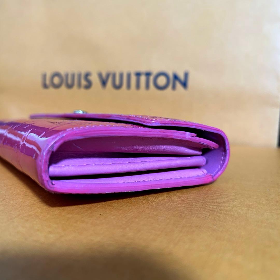 ・ルイヴィトン ヴェルニ 二つ折り長財布 正規品 鑑定済みLOUISVITTON