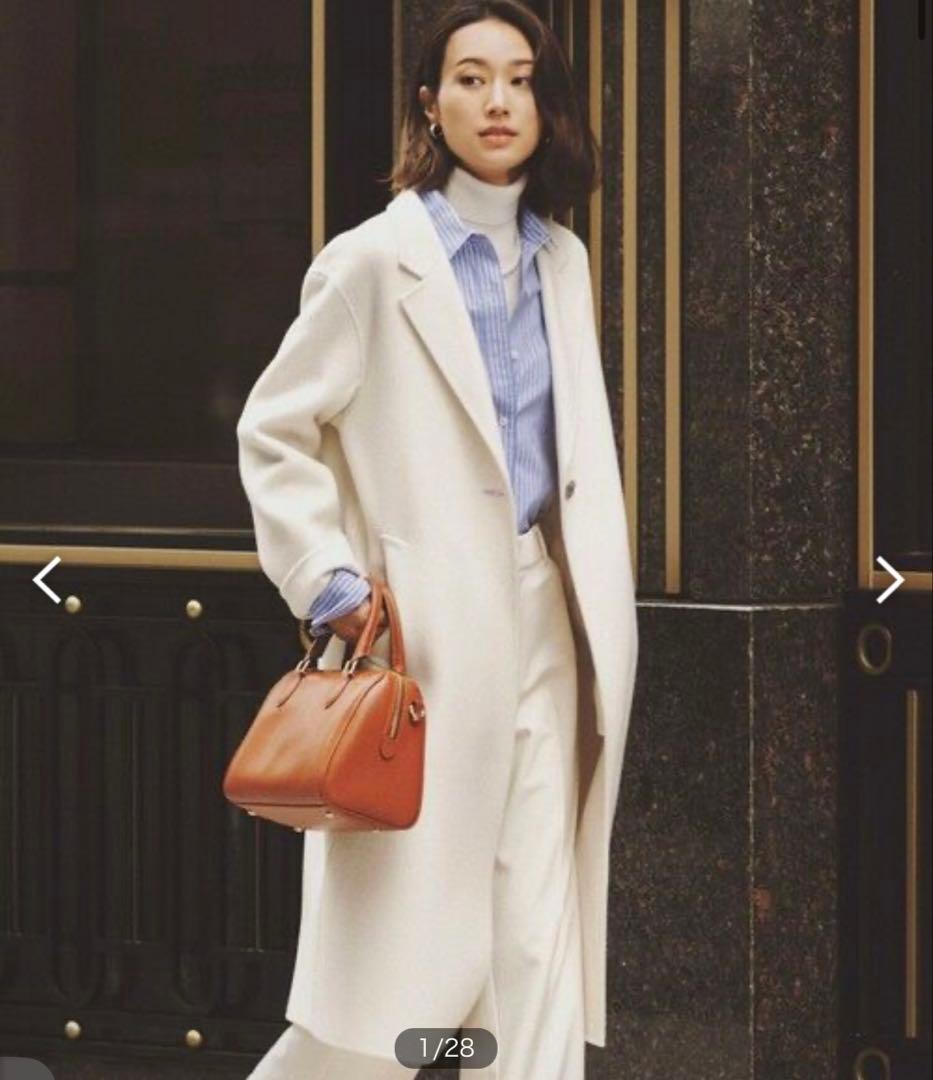 ウールリバーロングコート　23区　自由区　ICB