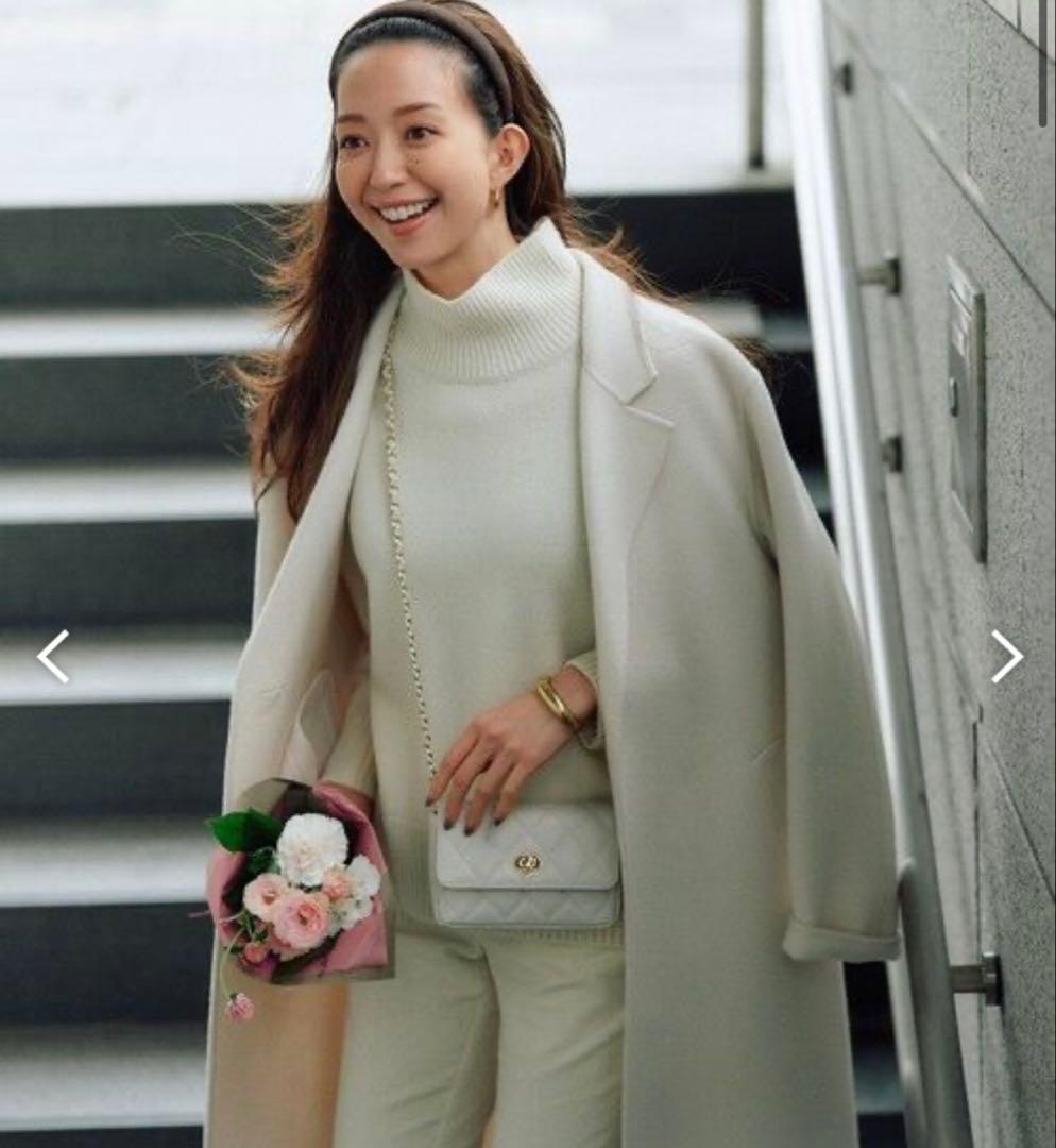 ウールリバーロングコート　23区　自由区　ICB