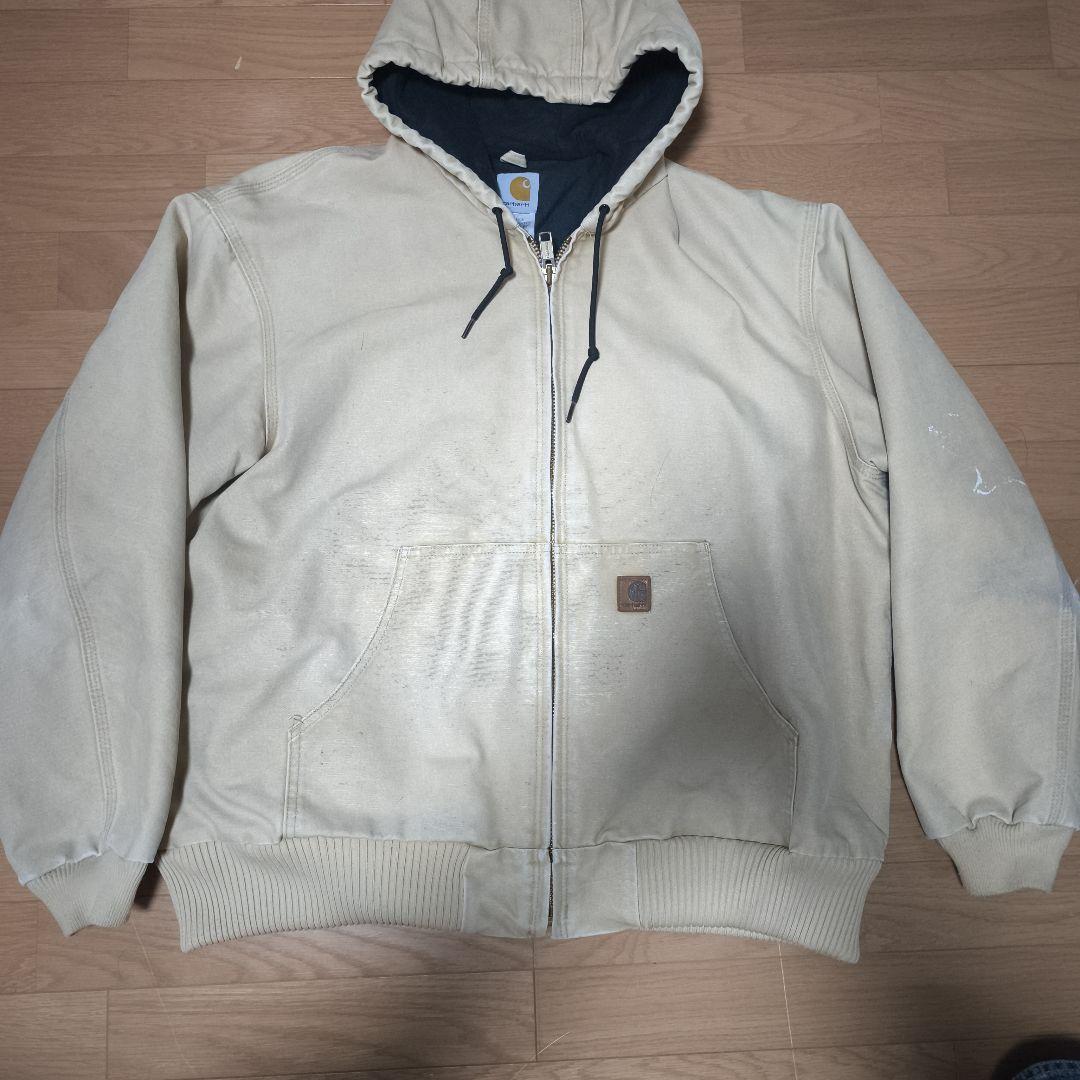 USA製 Carhartt ベージュ アクティブジャケット Lサイズ