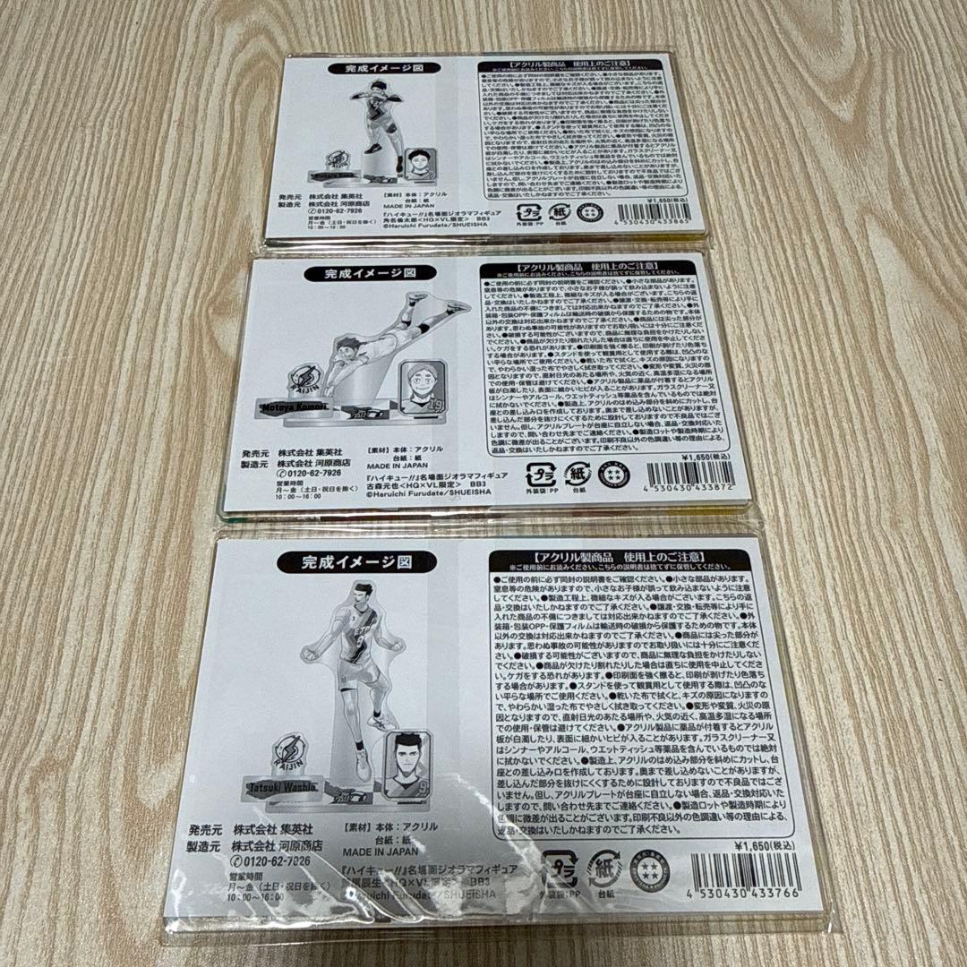 ハイキュー Vリーグ 名場面ジオラマフィギュア EJP RAIJIN セット