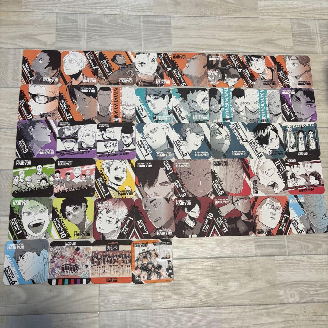 ハイキュー展 コースター大量＋特典 ステッカー36枚 まとめ売り 梟谷なし