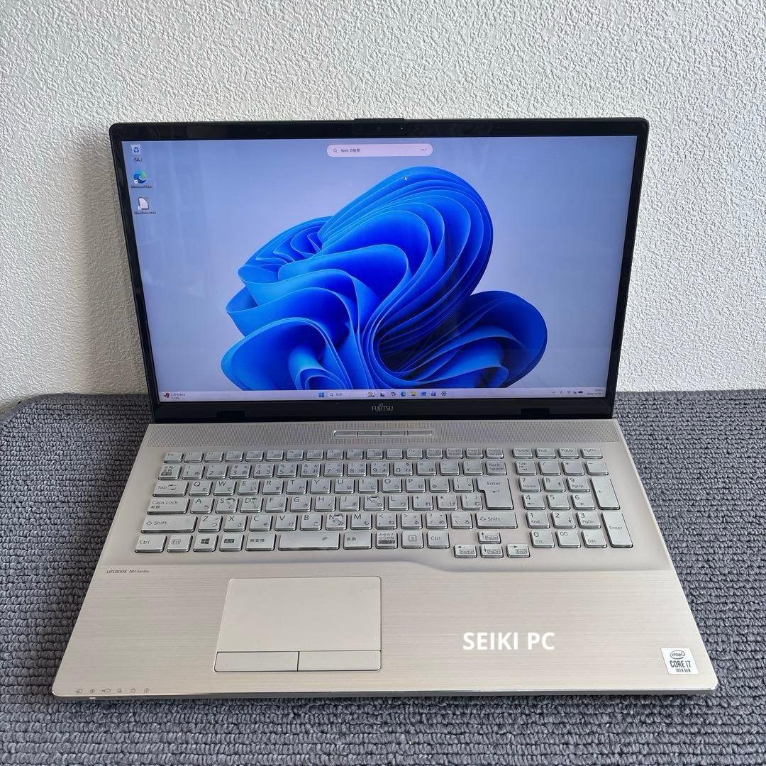 富士通lifebook NH90/E2 i7-10750H メモリ8GB 顔認証