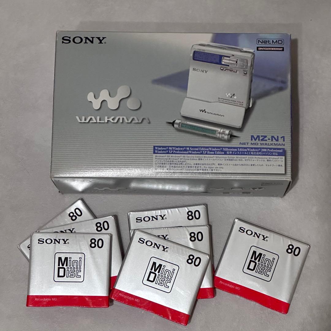 【希少未使用】SONY MDレコーダー MZ-N1 ＋MDディスク7枚