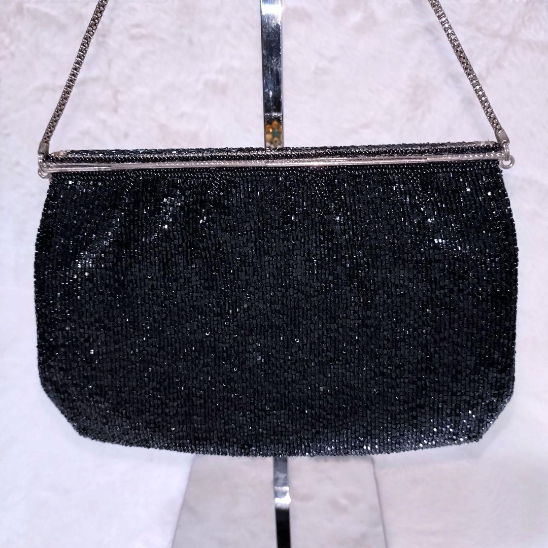 ✨️希少 皇室御用達 ヴィンテージ はしもと ビーズバッグ パーティーバッグ