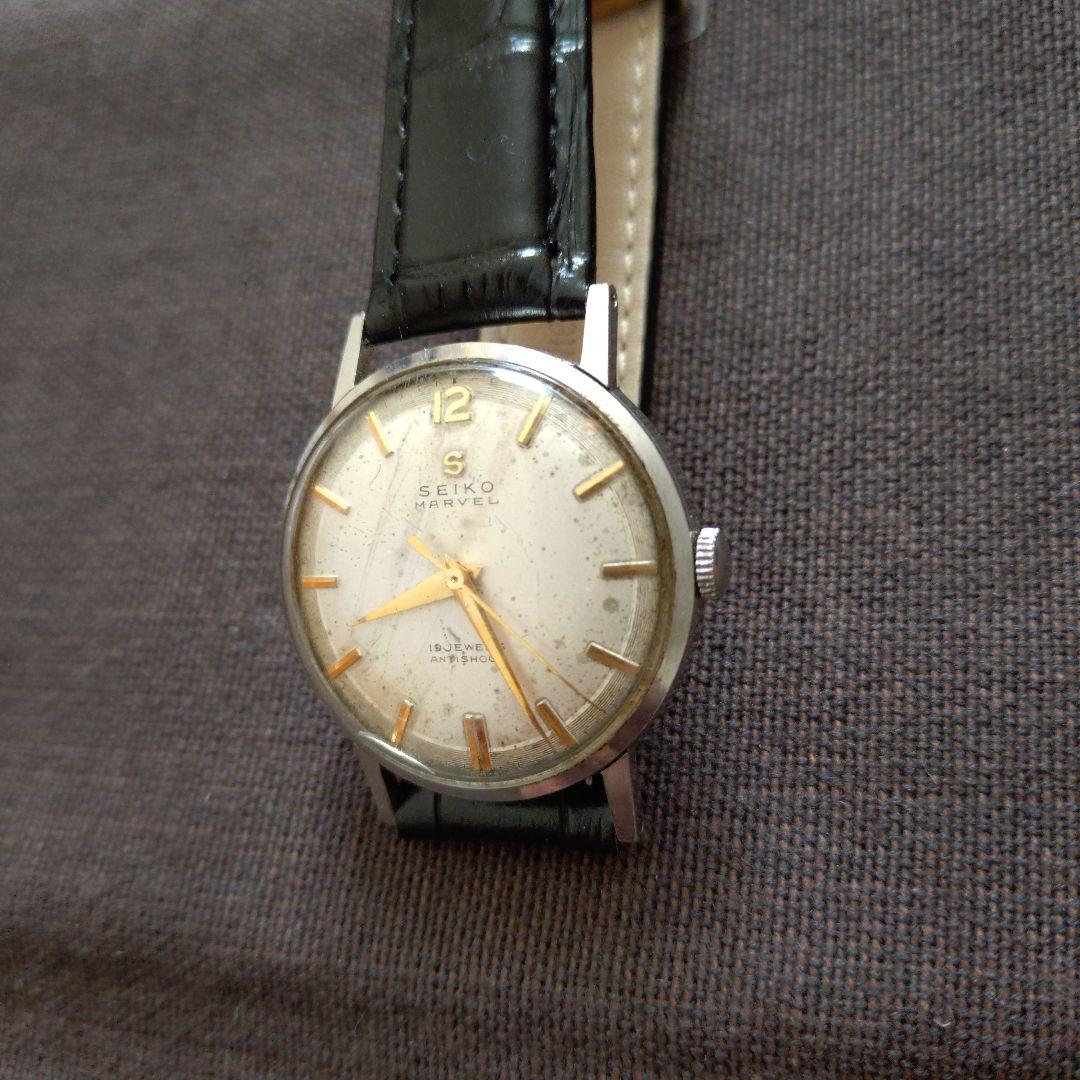 ア5.SEIKO MARVEL メンズ手巻き腕時計