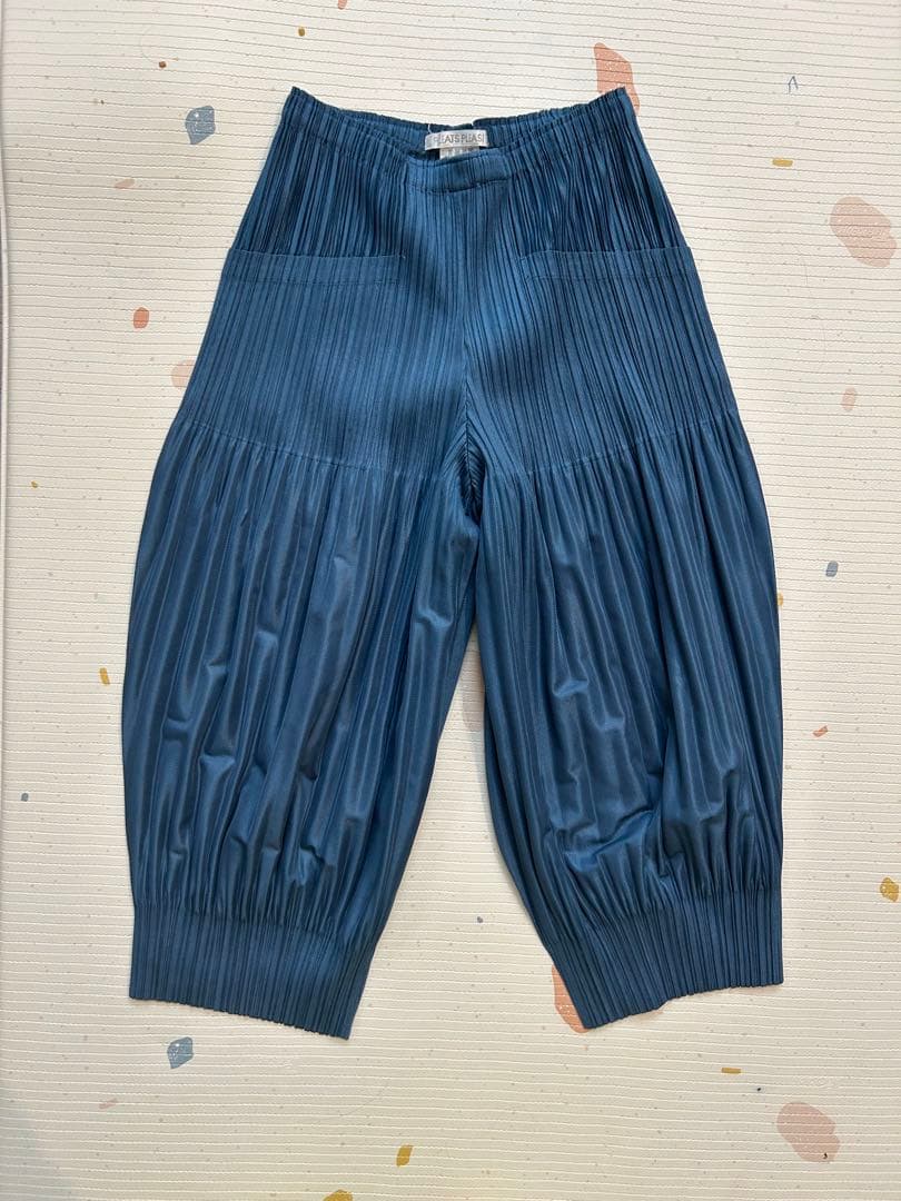 PLEATS PLEASE ダークブルー サルエルパンツ Mサイズ