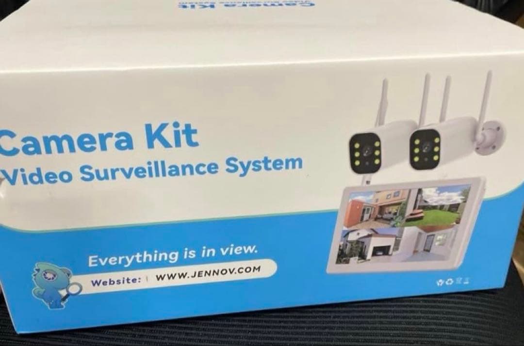 2025年最新500万画素防犯カメラセット2台 モニター付き定価59800円