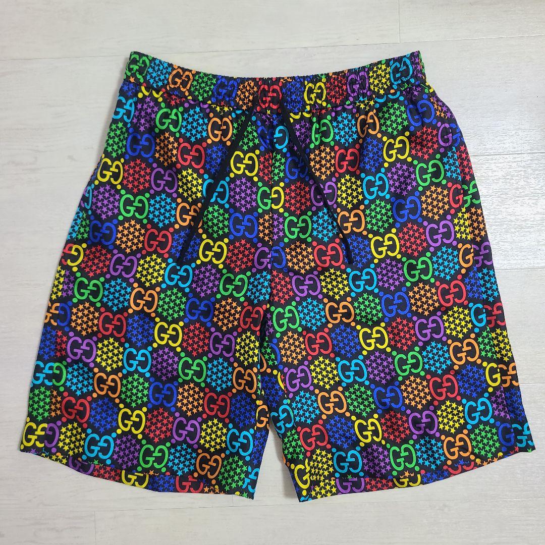 【新品】GUCCI サイケデリック シルクショーツ ハーフパンツ モノグラム