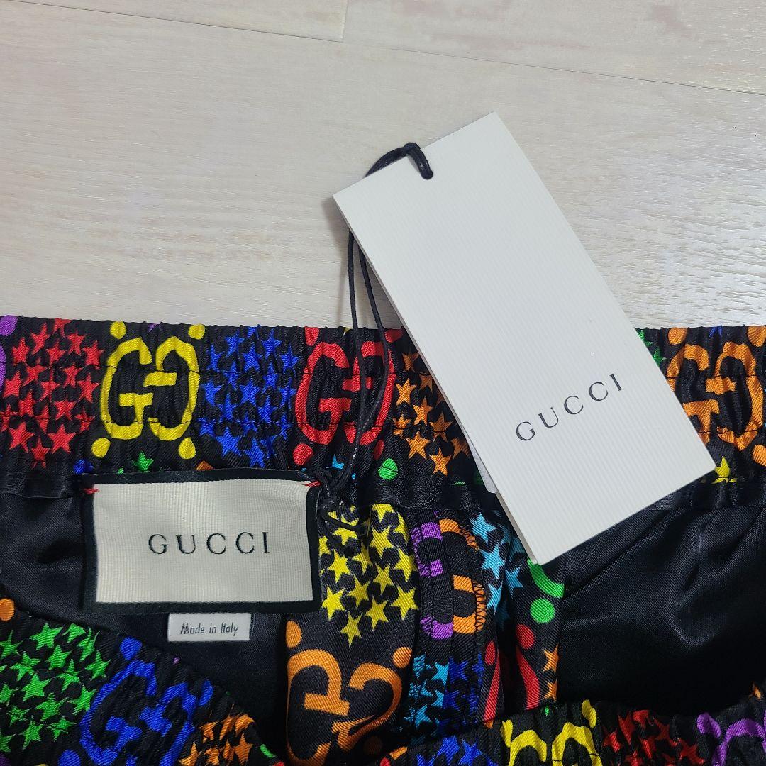 【新品】GUCCI サイケデリック シルクショーツ ハーフパンツ モノグラム