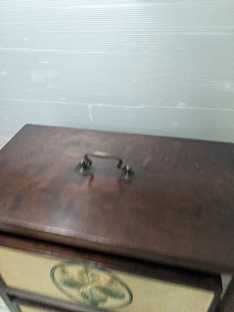 ミニチェスト 小物入れ 昭和レトロ 小引き出し アンティーク　刺繍チェスト