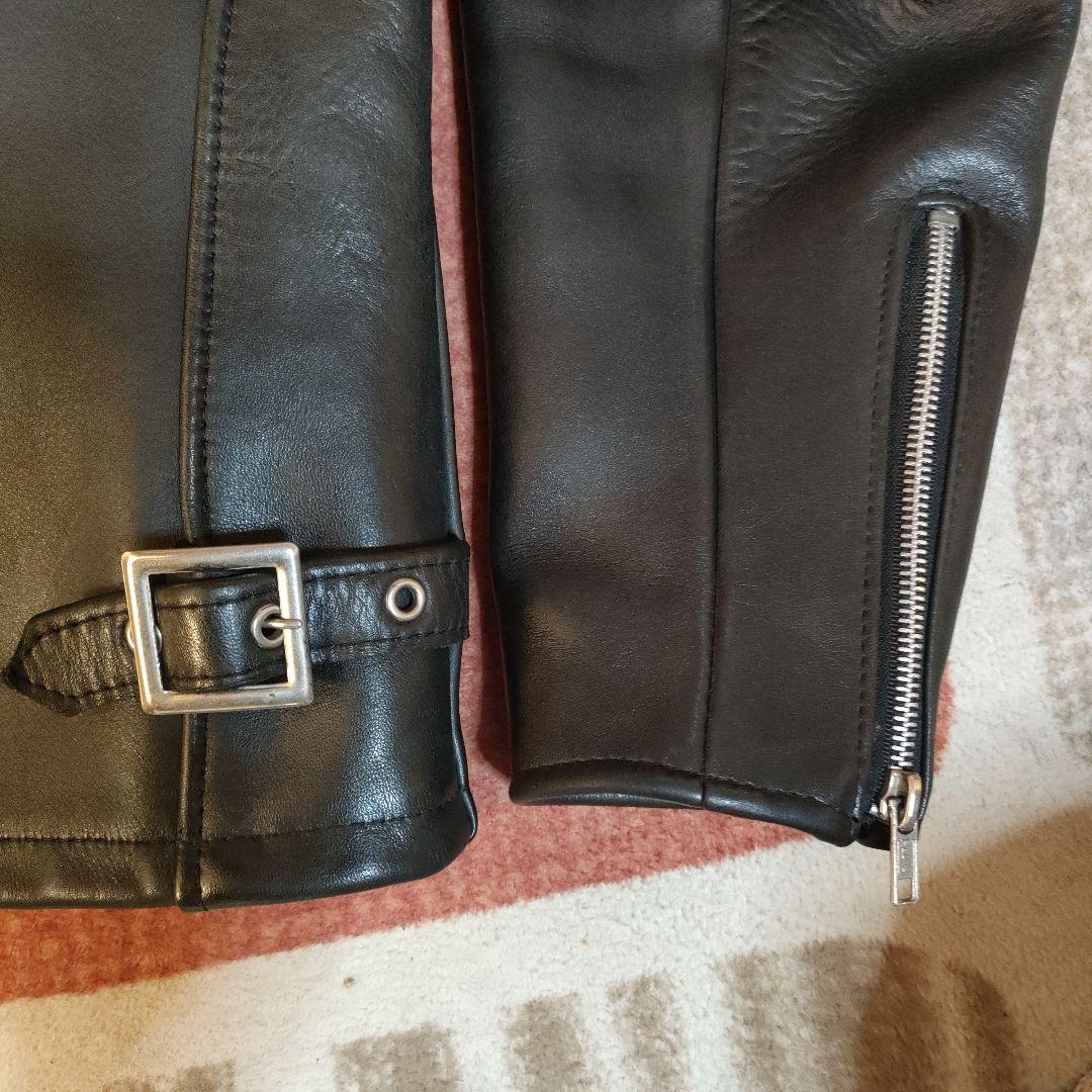 美品　人気モデル６４１ Schott シングルライダース　極厚革　 ライナー付