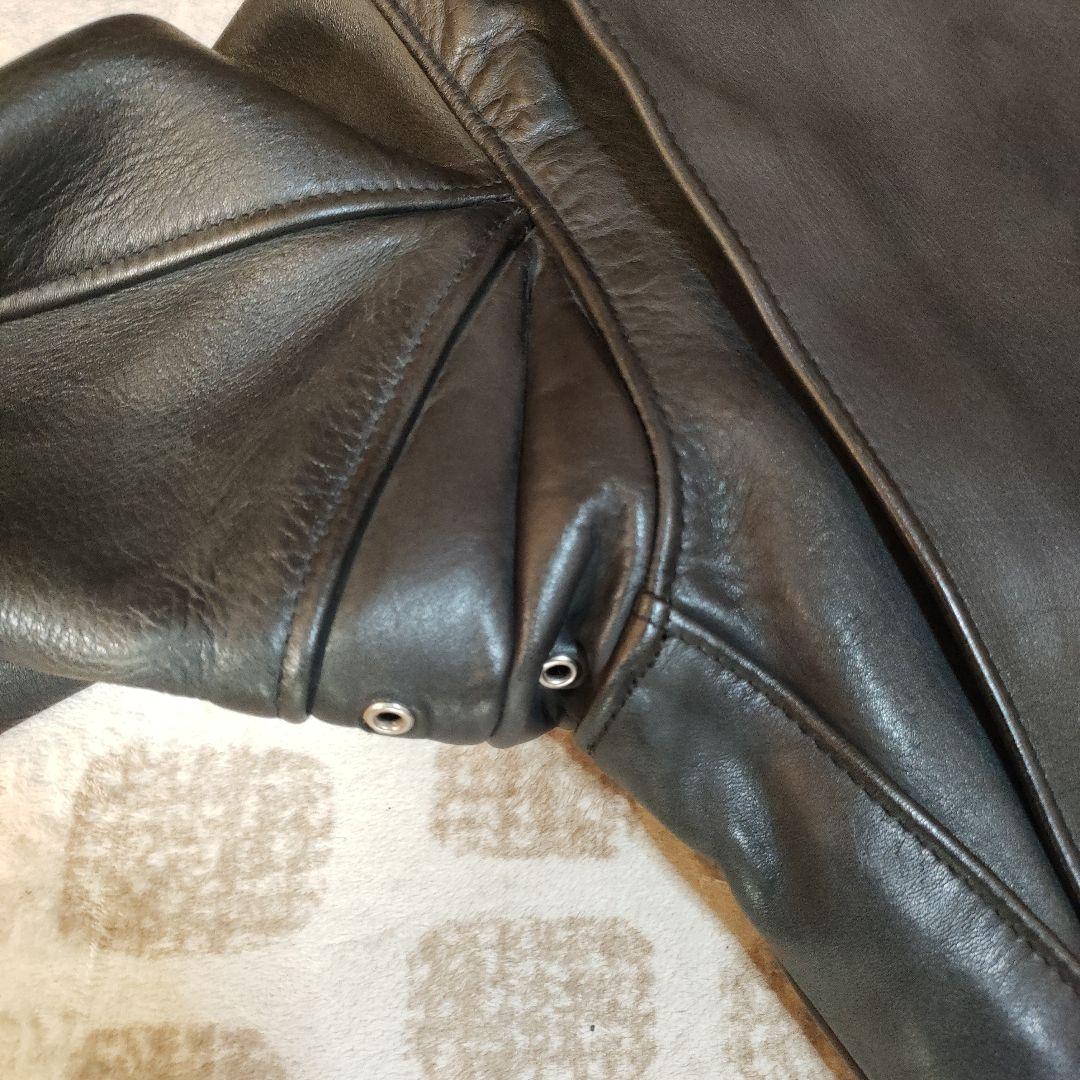 美品　人気モデル６４１ Schott シングルライダース　極厚革　 ライナー付