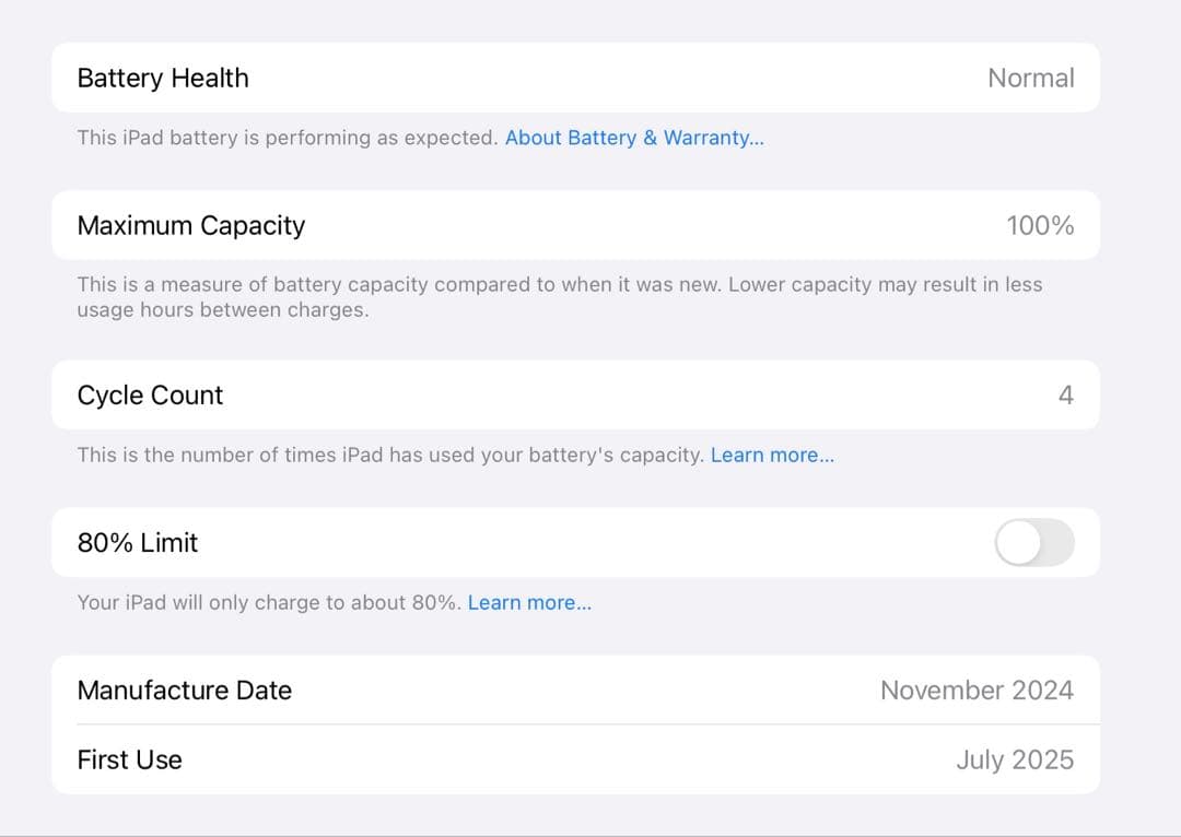 iPad Air 6 保証期間あり