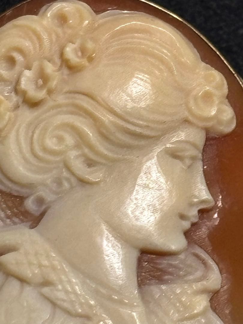 カメオ ブローチ　ペンダントトップ