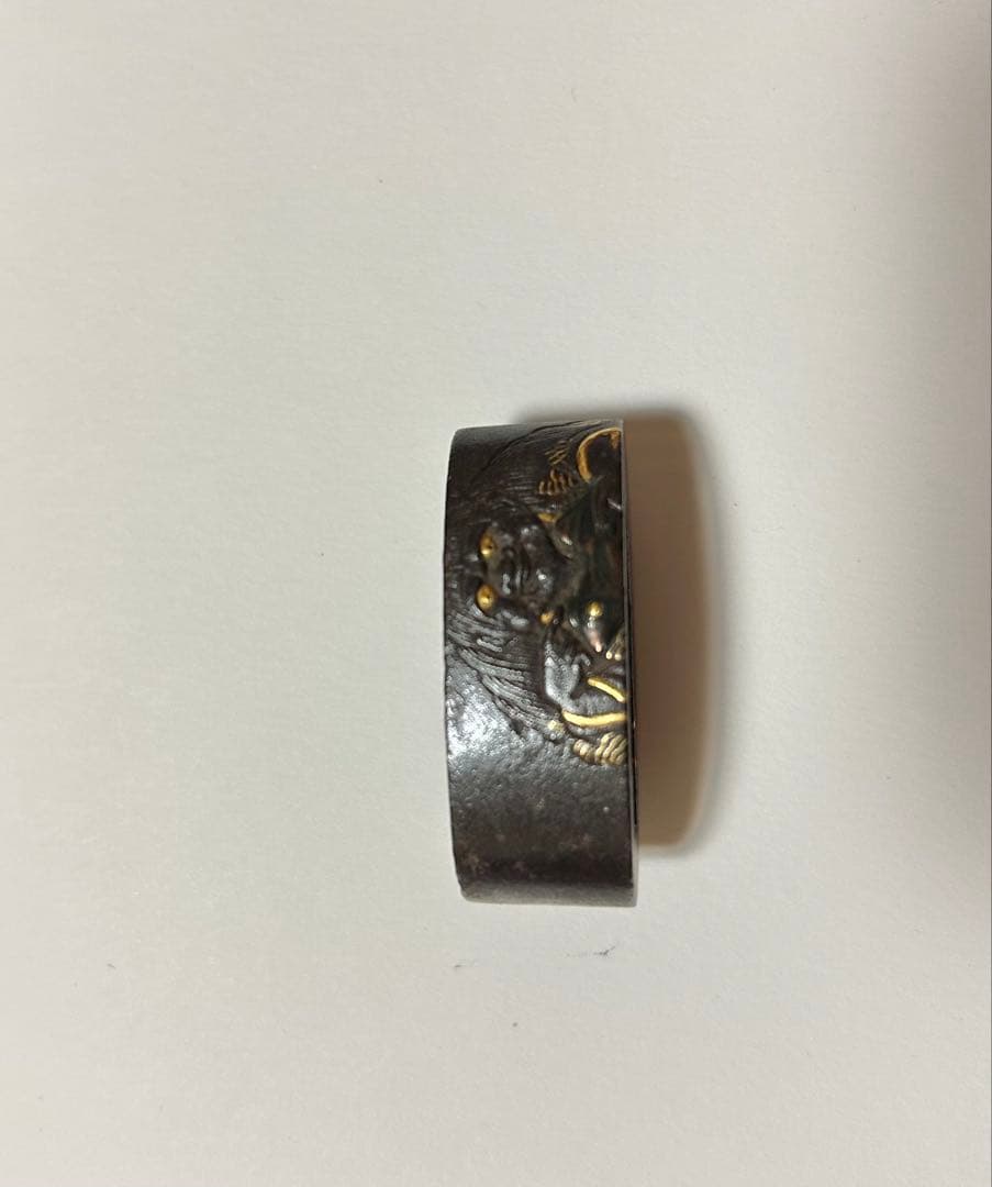 刀装具 縁 奈良三作のひとり 杉浦乗意 日本刀 武具 骨董 アンティーク