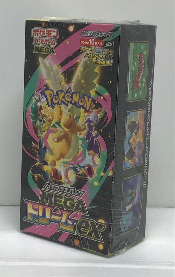 【新品未開封品】ポケモンカードMEGAドリームexハイクラスシュリンク付①BOX