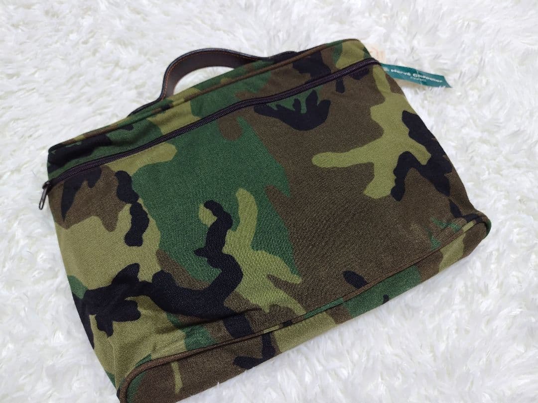 新品タグ付　限定モデル！エルベシャプリエブリーフバッグ カモフラージュ915W
