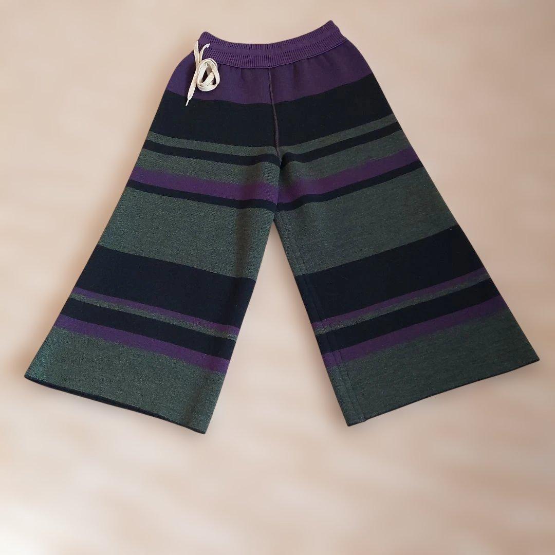 佐藤繊維 iines M.&KYOKO ニットパンツ　リバーシブル