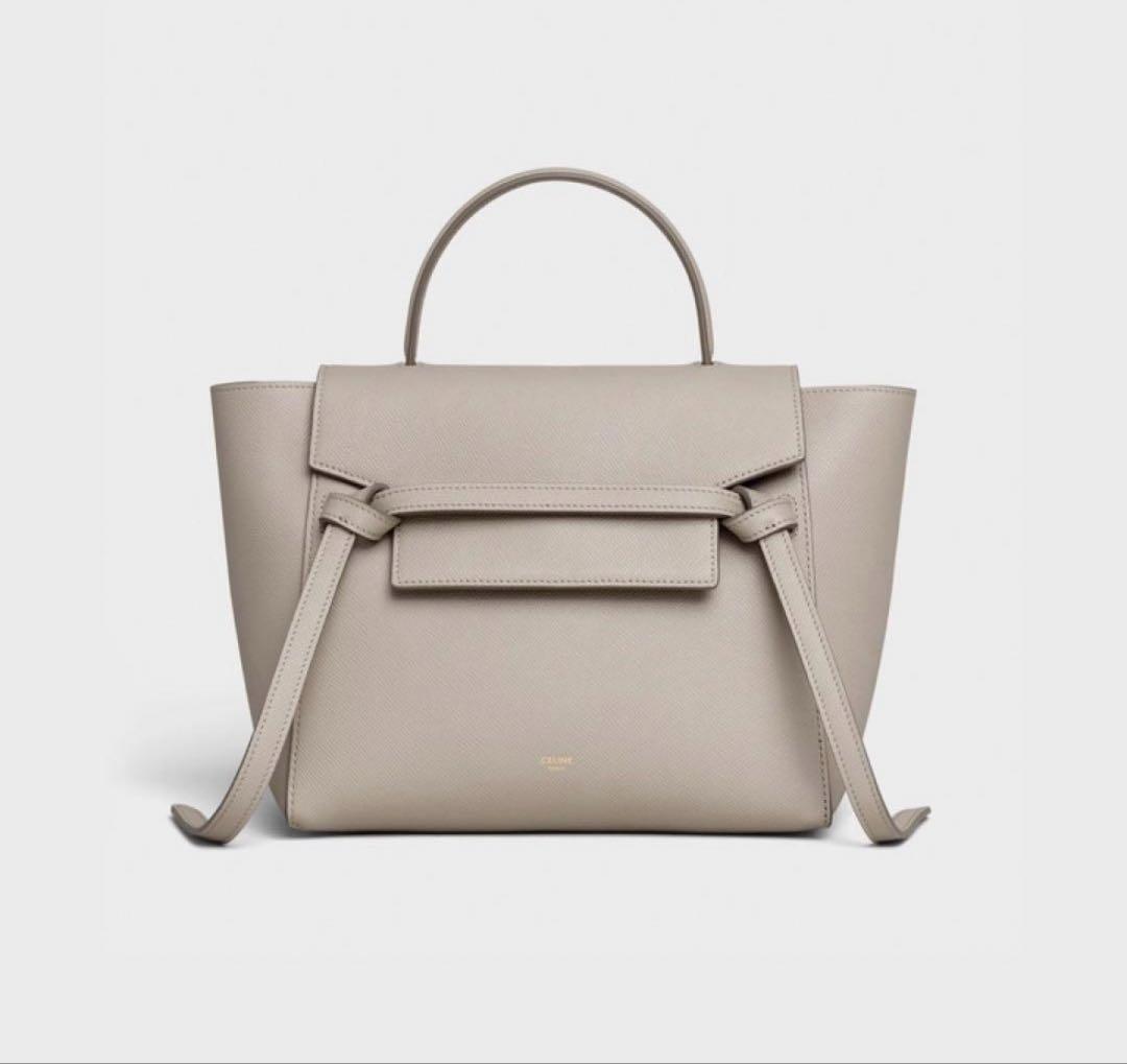 CELINE セリーヌ ベルトバッグ ナノ ライトトープ