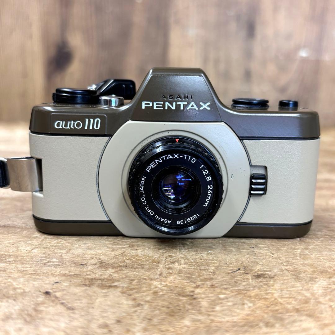 PENTAX ペンタックス auto110 ブラウン　24mm フィルムカメラ