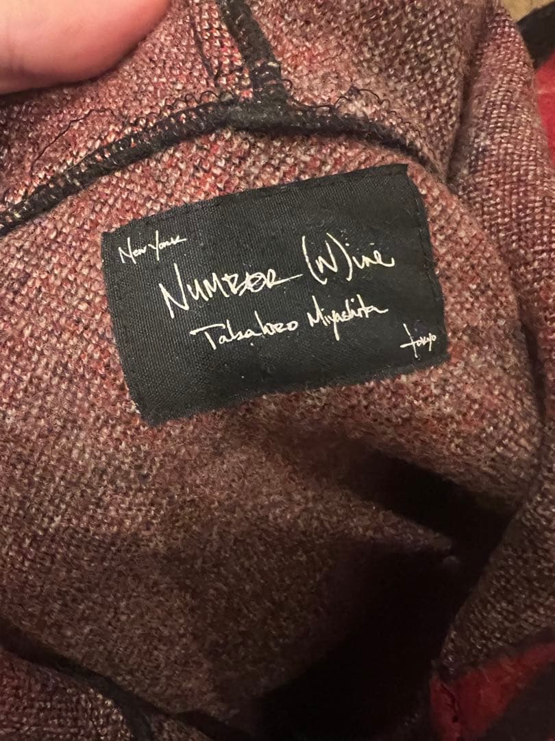 05SS ナイト期 アーガイル柄 ジップアップパーカー フーディ size4