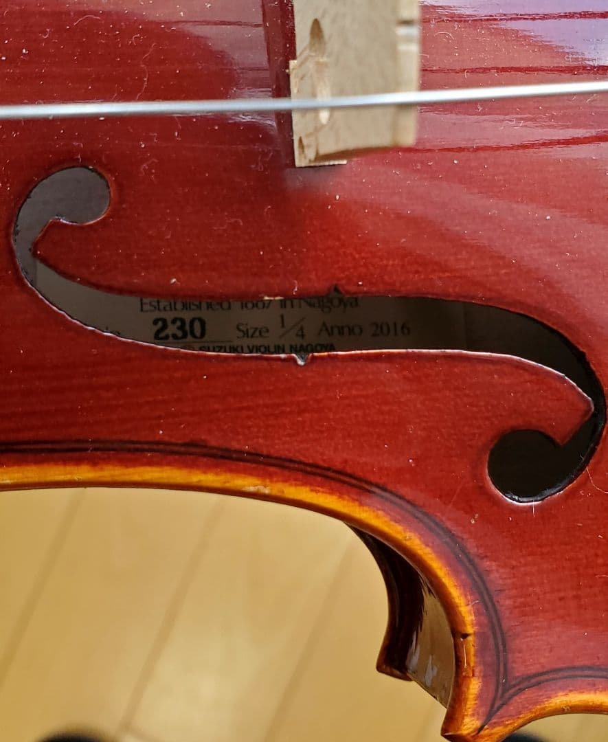 Suzuki バイオリン サイズNo.230 1/4 Anno 2016