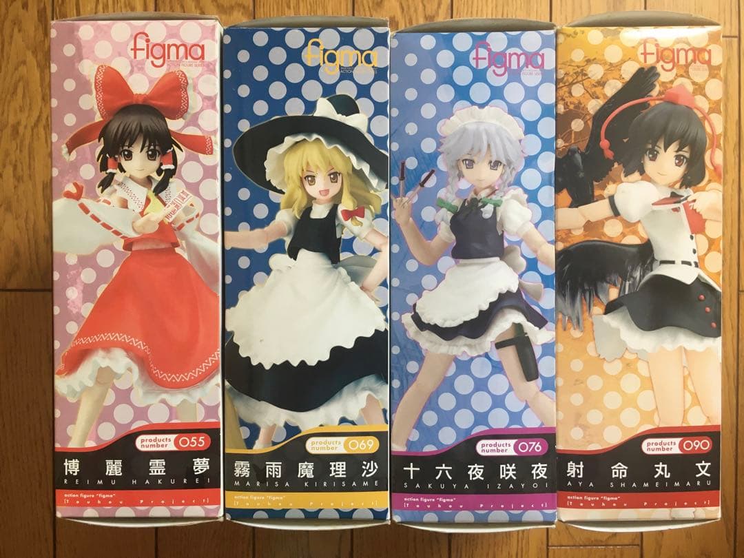【1月2日まで】東方プロジェクト　figma 霊夢　魔理沙　咲夜　射命丸