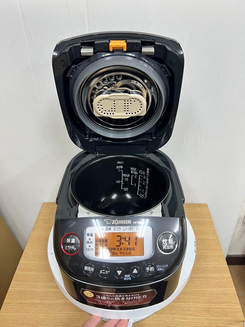 象印 圧力IH炊飯ジャー NP-RN05 ブラック 3合 2024年製