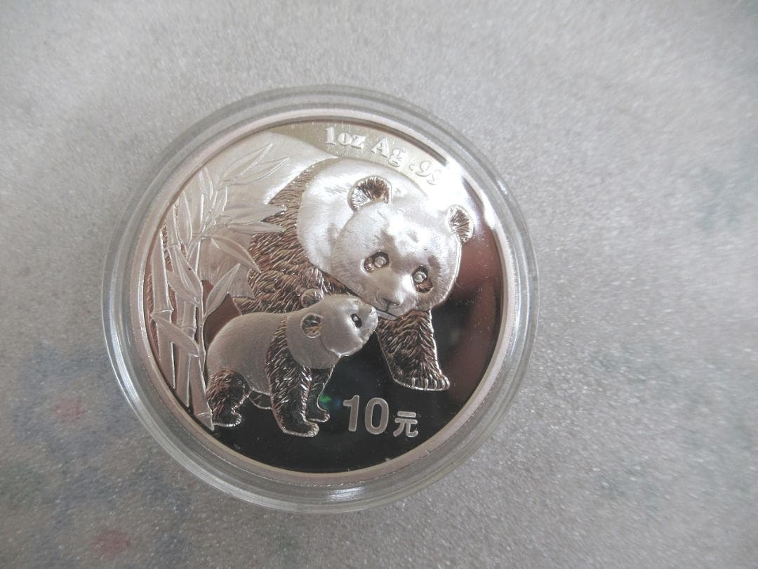 中国 パンダ  2004年 銀貨 純銀 10元 Ag999 1オンス１oz