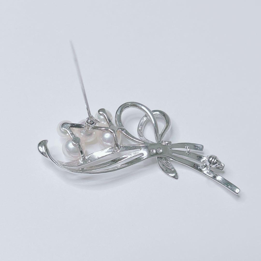 美品　MIKIMOTO アコヤ真珠　ブローチ　コサージュ　本真珠　パール　高級