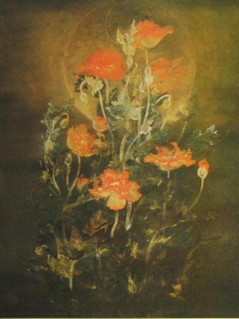 松本祐子、「清苑」、希少な画集より、 新品高級額装付、日本人画家