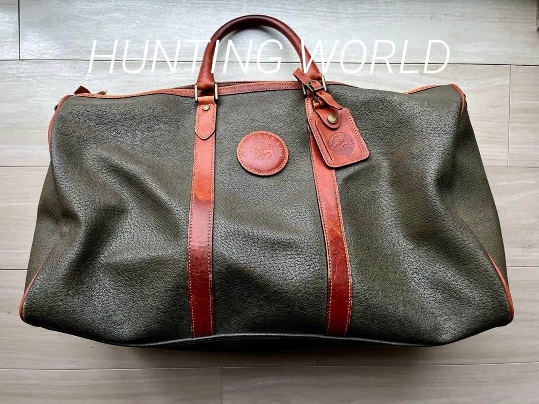 HUNTING WORLD ハンティングワールド ボストンバッグ レザー