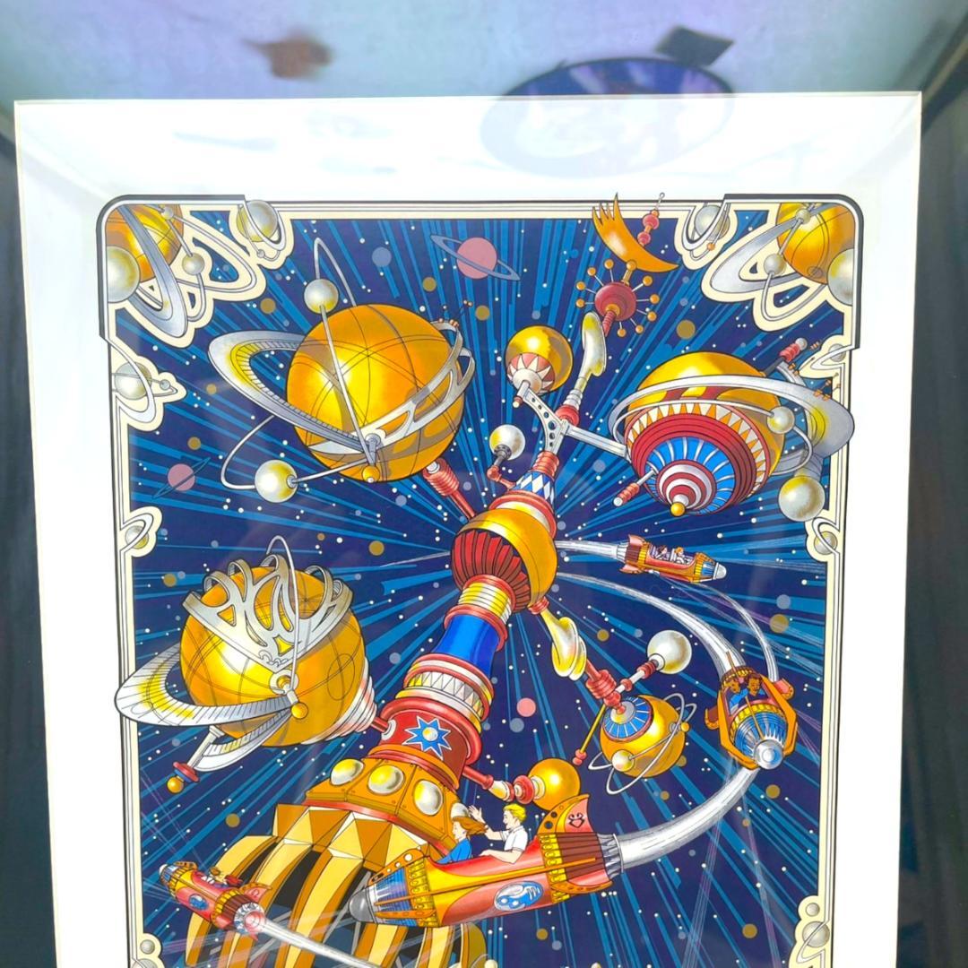 新品 レア★オービトロン ORBITRON 絵 絵画 額縁 ポスター