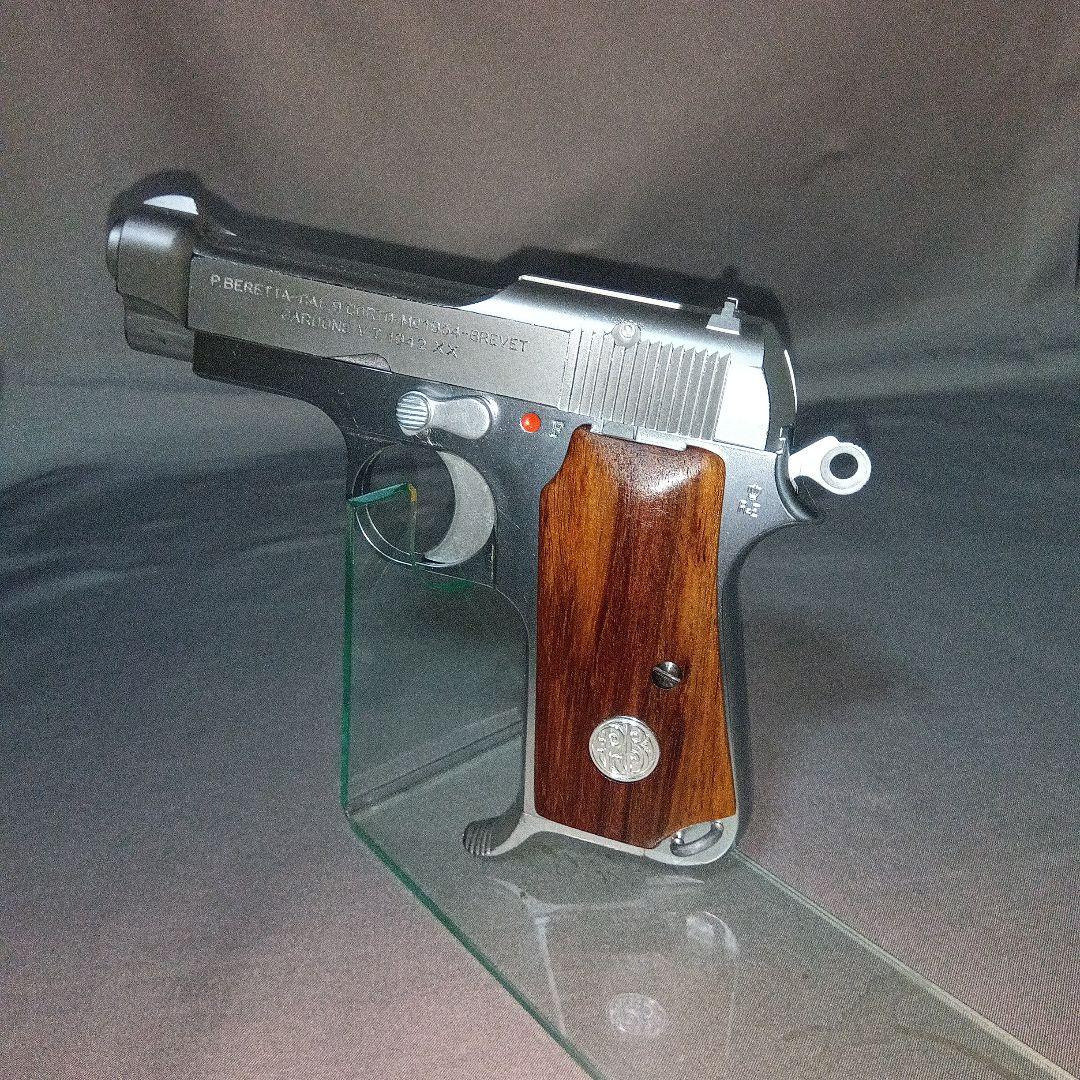 k*4様 タナカ ワークス M1934 ブローバック　木製グリップ　シルバーモデ