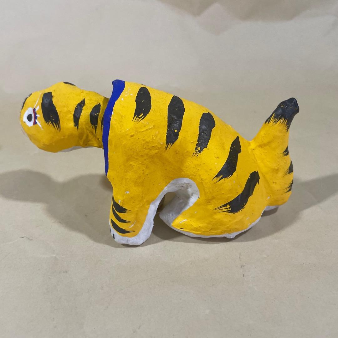 K142・　那覇張子　虎一対　郷土玩具、廃絶、縁起物、民俗、伝統工芸