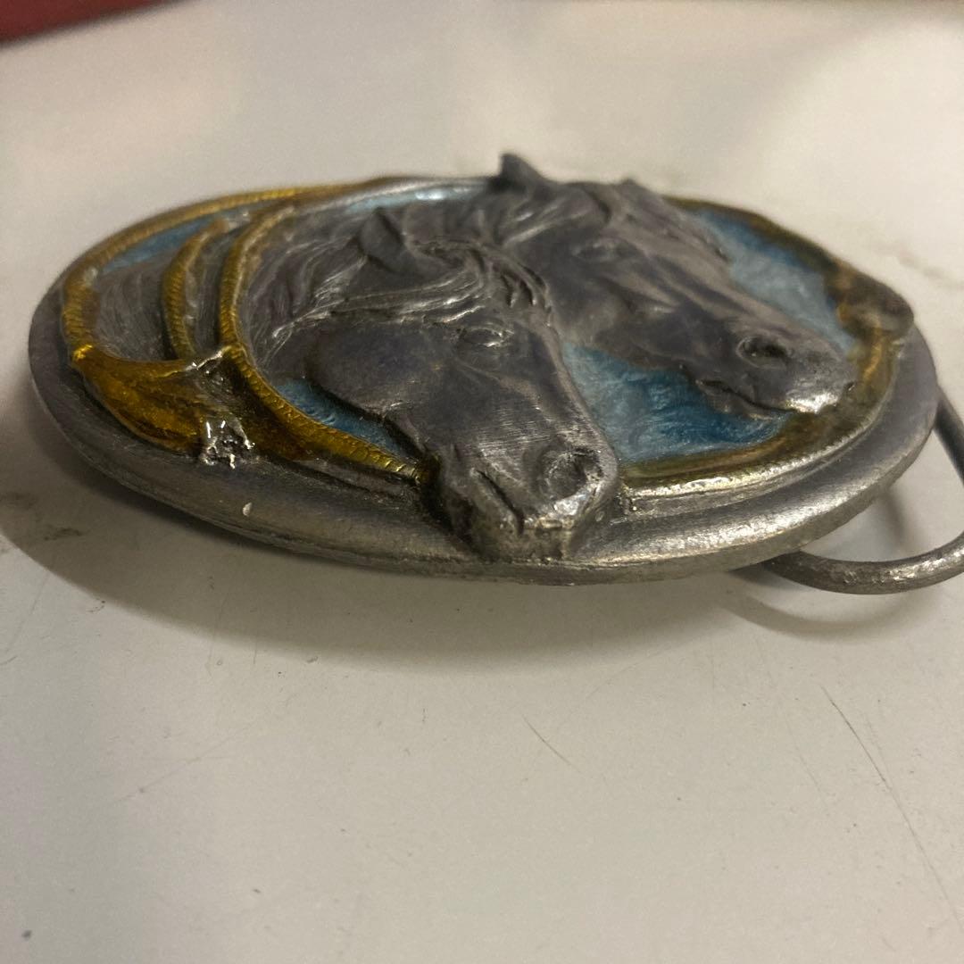 6073]ヴィンテージ 1983年 シスキュー 馬 バックル ウエスタン