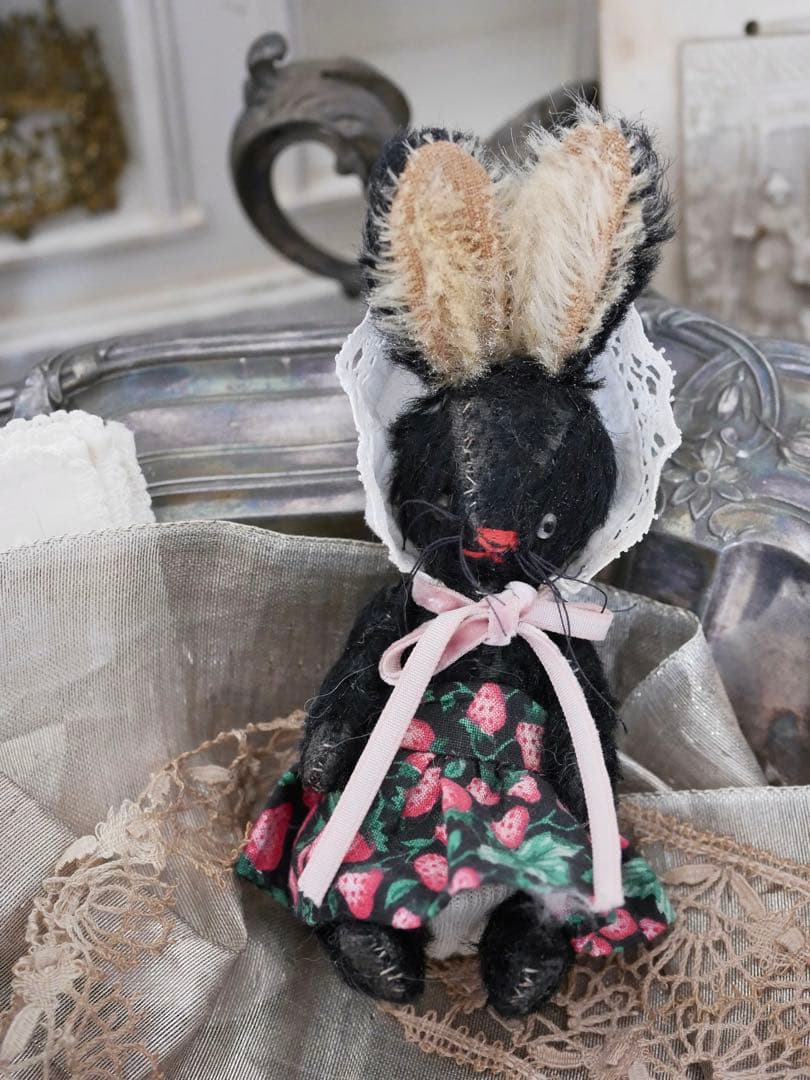 テディラビット 黒うさぎ モヘア