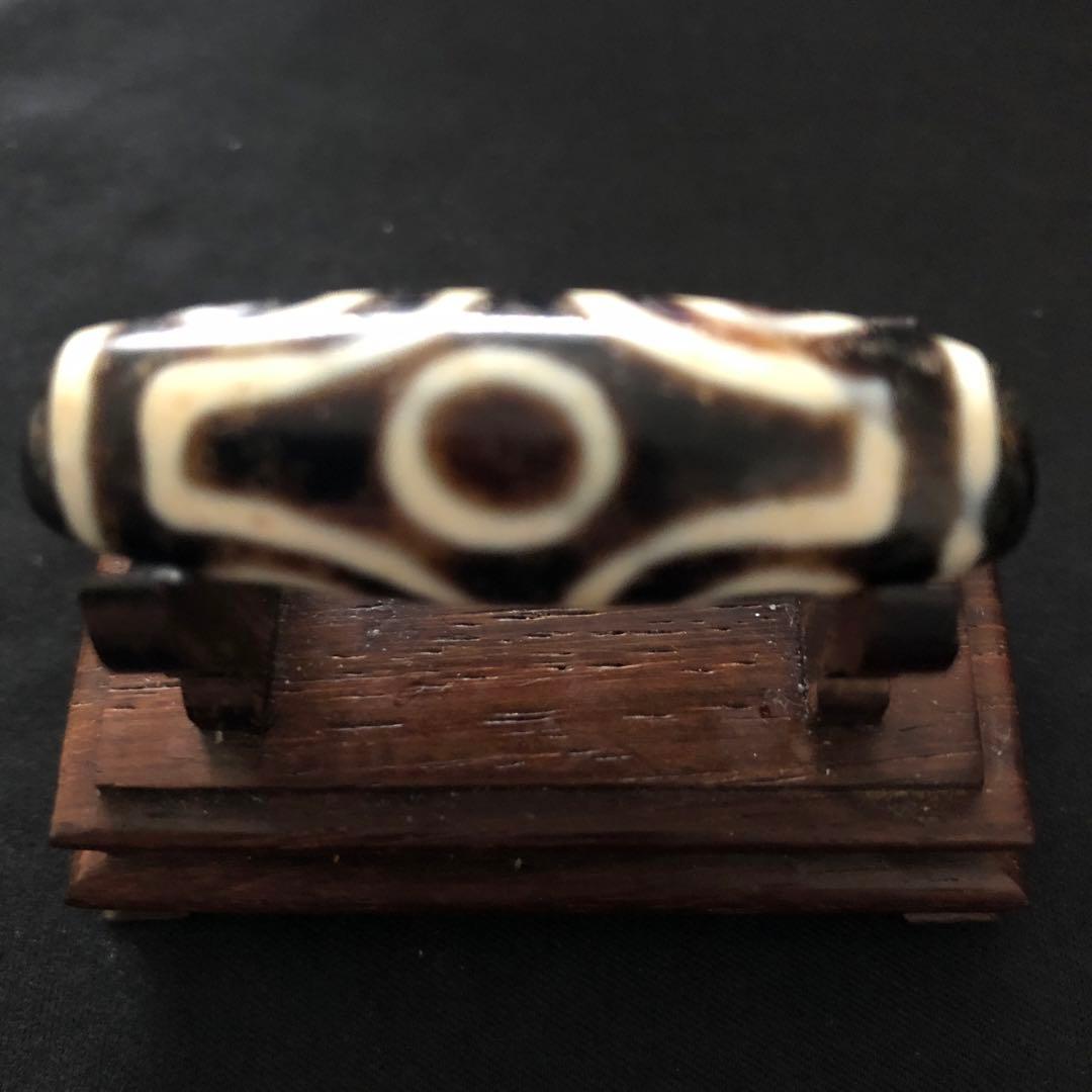 P、秘蔵天珠‼️秘蔵西蔵老礦古代伝承十字六眼天珠