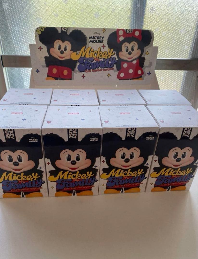 Mickey Family Cute Together キーチェーンシリーズ4個