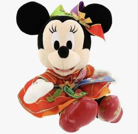 ディズニーDISNEYミッキーマウス＆ミニー記念品付ペアぬいぐるみ40周年新品