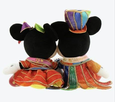 ディズニーDISNEYミッキーマウス＆ミニー記念品付ペアぬいぐるみ40周年新品