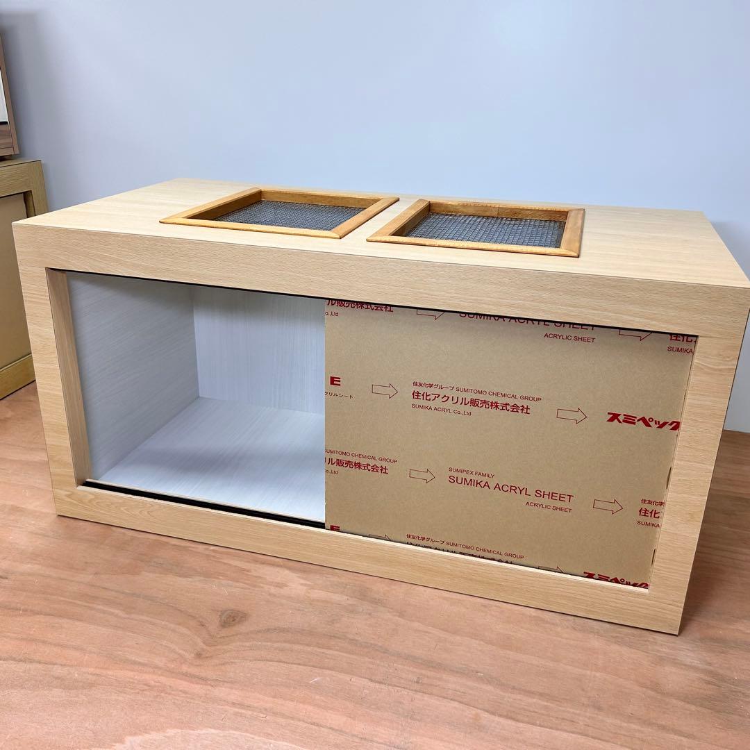 木製　爬虫類ケージ｜小動物　メラミン化粧板　飼育ゲージ　ハンドメイド